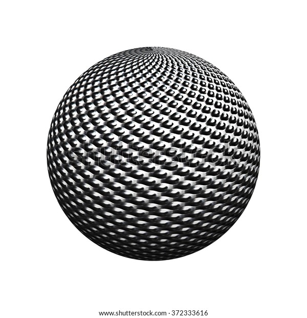 Metal Ball Sphere Textured Surface Isolated Stock Photo (Edit Now ...