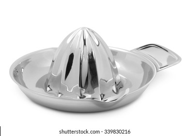 Metal bar squeezer for citrus on white background - Powered by Shutterstock