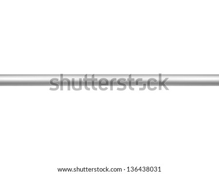 Metal bars isolated against a white background
