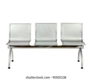 Metal Bench, White Background