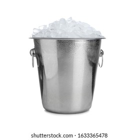 Metal Bucket Ice Cubes Isolated On Stock Photo 1633365478 | Shutterstock