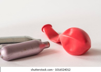 Metal Bulbs Laughing Gas, Red Balloon