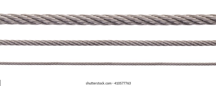 Metal Cable On White Background