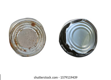 Metal can on isolated background