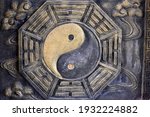 Metal carving of Chinese Taoist eight diagrams of Taiji