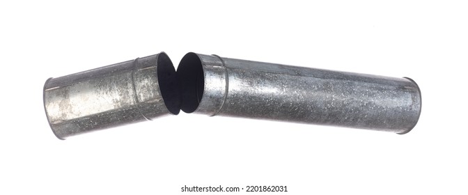 Metal Case Storage Tube On A White Background ,rifle Storage Case