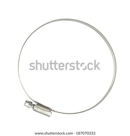 Similar – Image, Stock Photo metal plumber clamp in color background