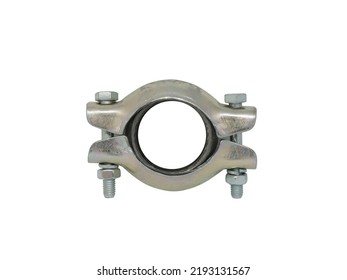 Metal Clamp On A Light Background                            