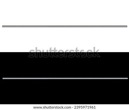 Metal clip guide for window curtains  on isolated white and black background