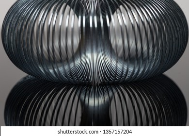 Metal Coil Spring With Reflection