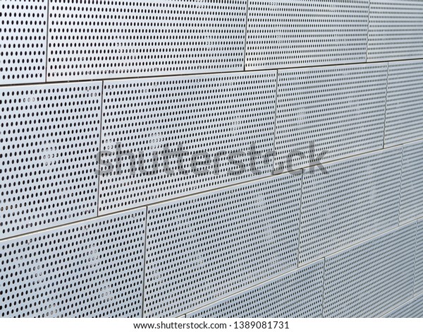 Metal Decorative Panels Facade Metal Texture Stockfoto Redigera Nu