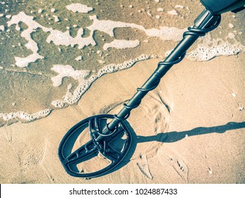 Metal Detector On The Beach