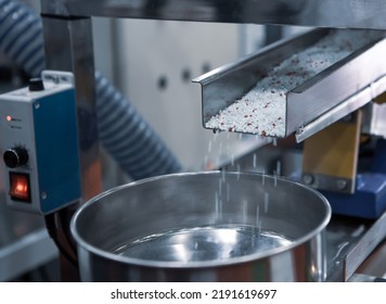Metal detector and separator in manufacture industry. - Shutterstock ID 2191619697