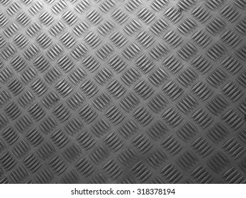 Metal diamond plate floor                                                    - Shutterstock ID 318378194
