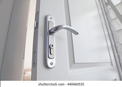 Metal Door Knob Closeup