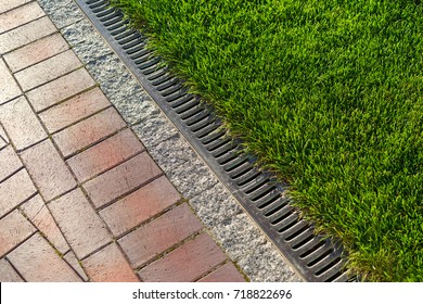 Drainage System Iron Mesh Along Pedestrian Stock Photo 1277375848 ...