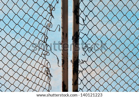 Similar – fence Fence Wire netting