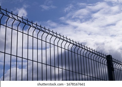  Metal Fence Against The Sky