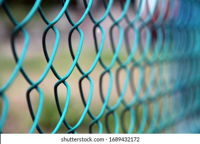 metal fencing in the field