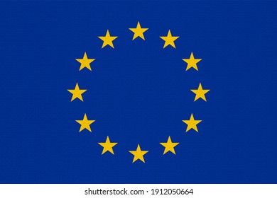 metal flag of the European Union (EU) aka Europe - Shutterstock ID 1912050664