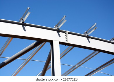 Metal Framework Building Under Construction Stock Photo 226770214 ...