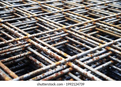 Metal Framework Of Concrete Monolithic Structure.Reinforcement Of Concrete Walls