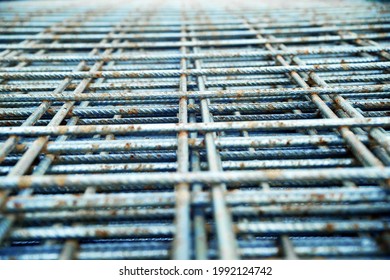 Metal Framework Of Concrete Monolithic Structure.Reinforcement Of Concrete Walls