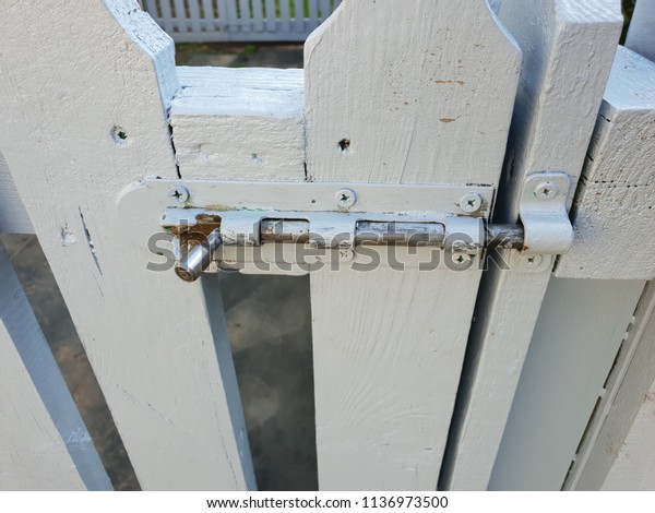 Metal gates\
lock