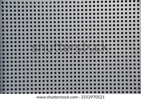 Metal Grid Pattern with Square Holes