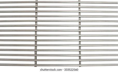 Metal Grille Isolated On White