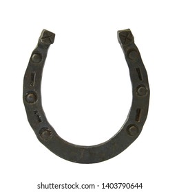 Old Classic Steel Horse Horseshoe Isolated Stock Photo 1591154176 ...