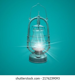 metal hurricane gas lanterns, camping light or interior decoration glass oil lamp,