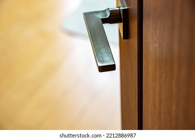 Metal Knob Mounted Wooden Door