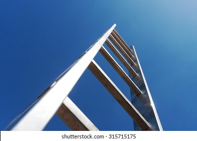 Metal ladder - Shutterstock ID 315715175