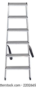 Metal Ladder Isolated On White Background