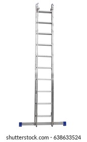 Metal Ladder Isolated On White Background.