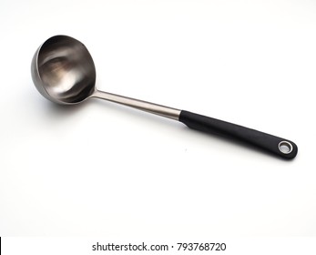 Metal Ladle Isolated On White Background