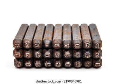 Metal Letter Stamps. Accessories For Locksmiths For Marking Devices