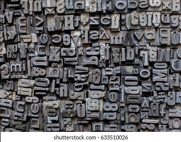 metal letters background