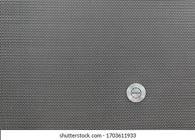 Metal Mash Background Texture Pattern With Elevator Button