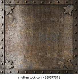Metal Medieval Door Background