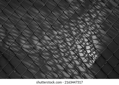 Metal Mesh,in The Photo A Mesh On A Gray Background.