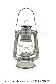 Metal Oil Lantern On White Background