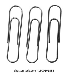 Metal Paper Clips Isolated On White Stock Photo 1500191888 | Shutterstock