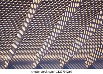 Metal Pattern sunlight shade shadow Architecture details Steel material