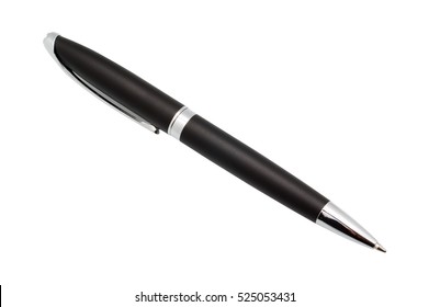 metal pen isolated on white background - Shutterstock ID 525053431