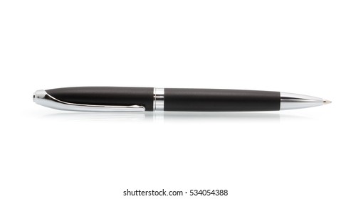 Metal Pen Isolated On White Background