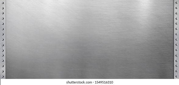 Metal polished background, light silver stainless steel
