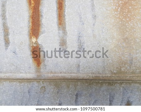 Metal rust wall texture background surface natural color , process in vintage style with world map