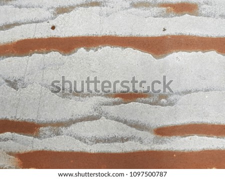 Metal rust wall texture background surface natural color , process in vintage style with world map